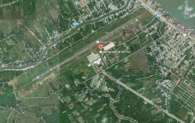Bản đồ vị trí Sân bay Cần Thơ - Nextbrand