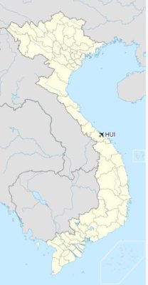 Vị trí sân bay Phú Bài trên bản đồ Việt Nam