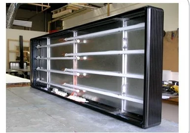 biển hộp đèn màu đen