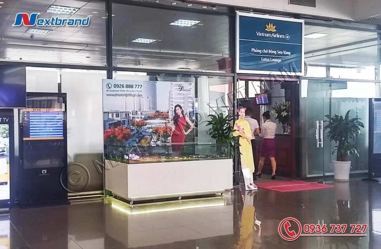 Mô hình sa bàn tại khu cách ly Quốc nội đi, sảnh A - Sân bay Nội Bài