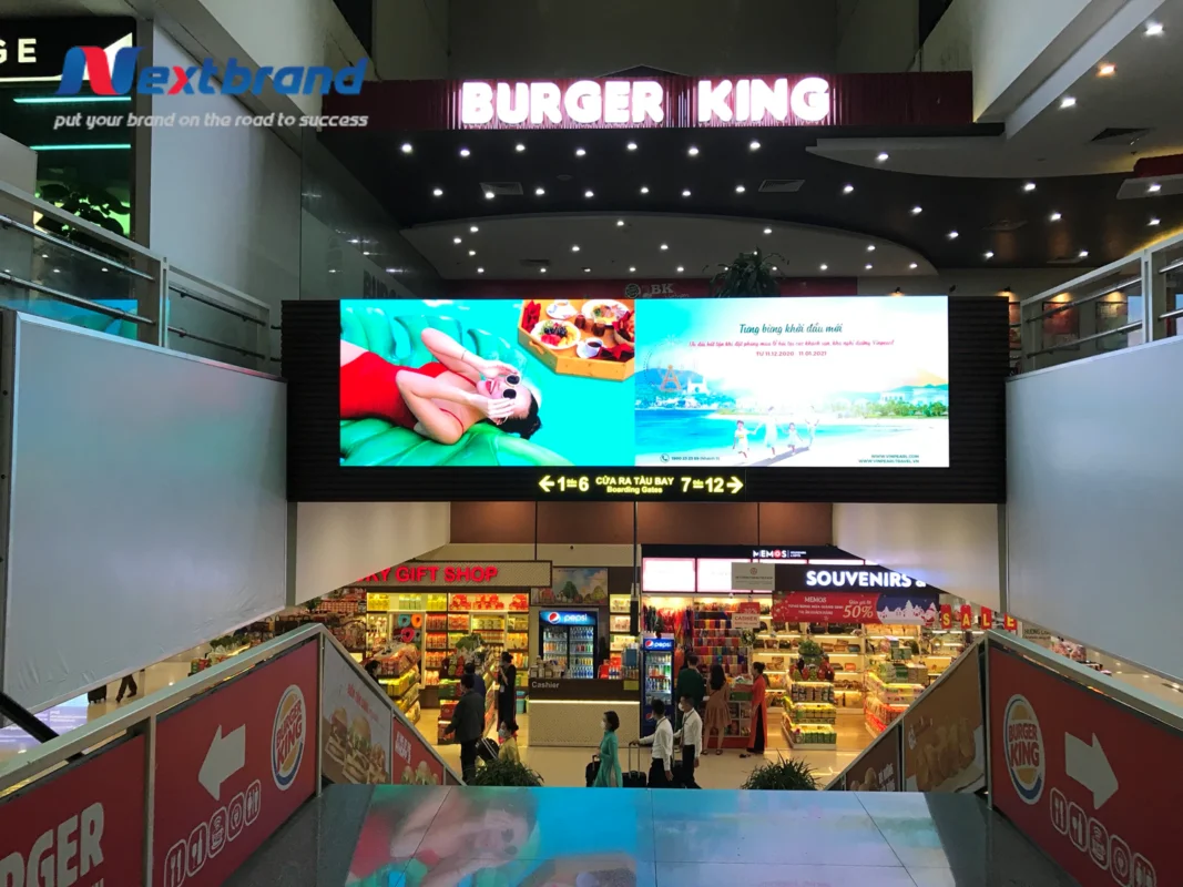 Quảng cáo màn hình Led - Khu vực VIP - Sân bay Nội Bài Quảng cáo màn hình Led - Khu vực VIP - Sân bay Nội Bài