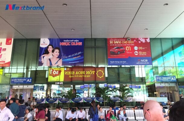 Quảng cáo sân bay dịp Tết tiếp xúc được lượng khách hàng đông đảo