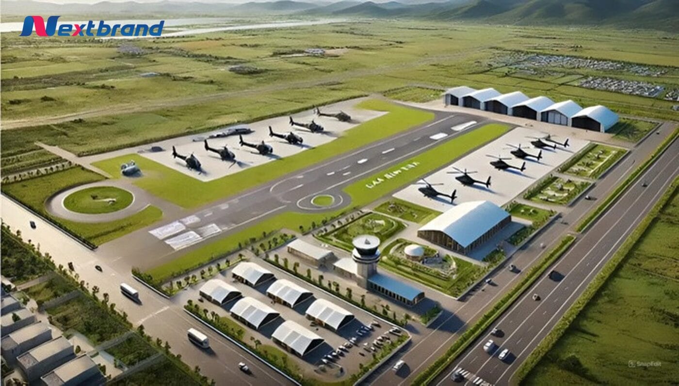 Phối cảnh của sân bay Gia Bình - tỉnh Bắc Ninh