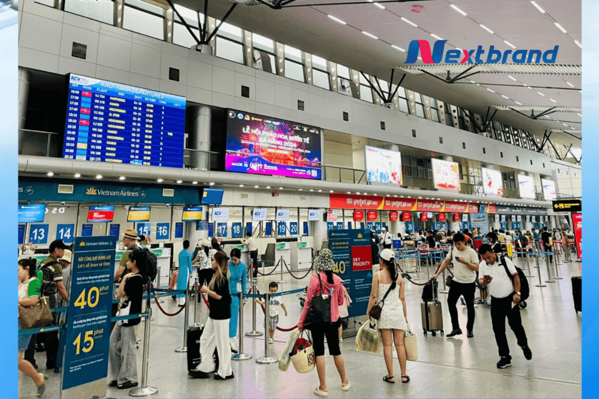 Quảng cáo màn hình LED tại khu vực check-in Quảng cáo màn hình LED tại khu vực check-in