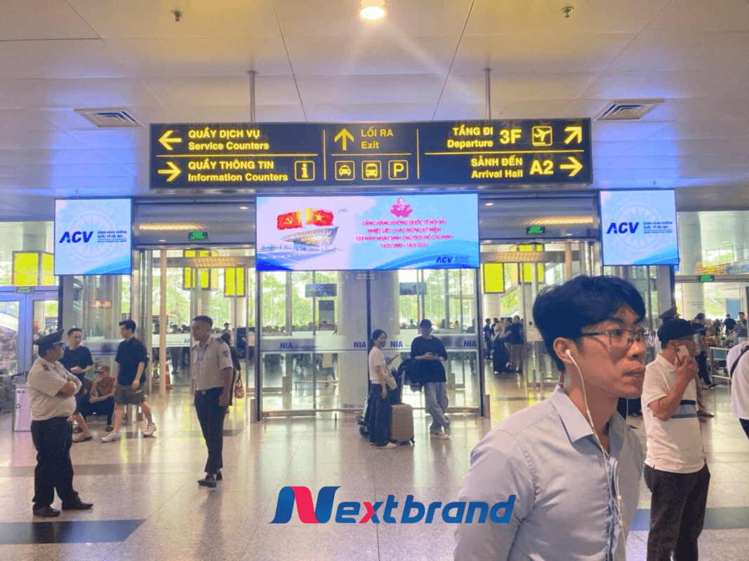 8 Chi phí quảng cáo màn hình LED sân bay