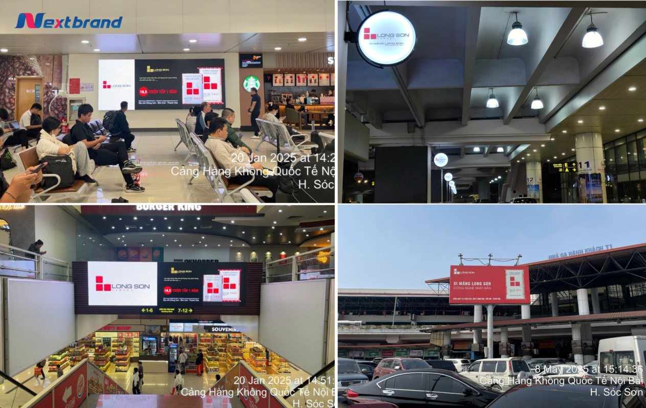 Tập đoàn Long Sơn kết hợp đa dạng hình thức quảng cáo sân bay Tập đoàn Long Sơn kết hợp đa dạng hình thức quảng cáo sân bay