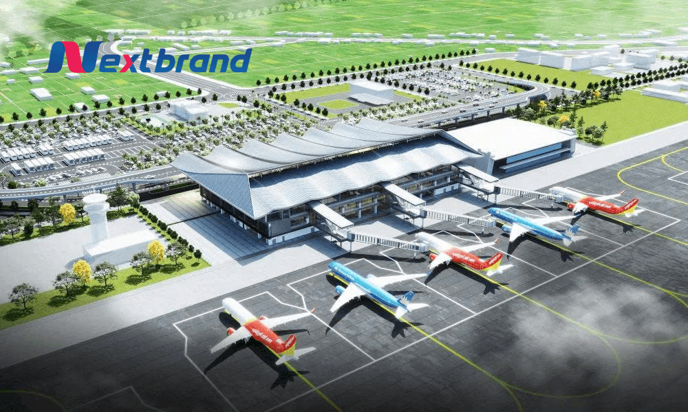 Khu vực đường lăn và sân đỗ máy bay hiện đại tại sân bay Đồng Hới Khu vực đường lăn và sân đỗ máy bay hiện đại tại sân bay Đồng Hới
