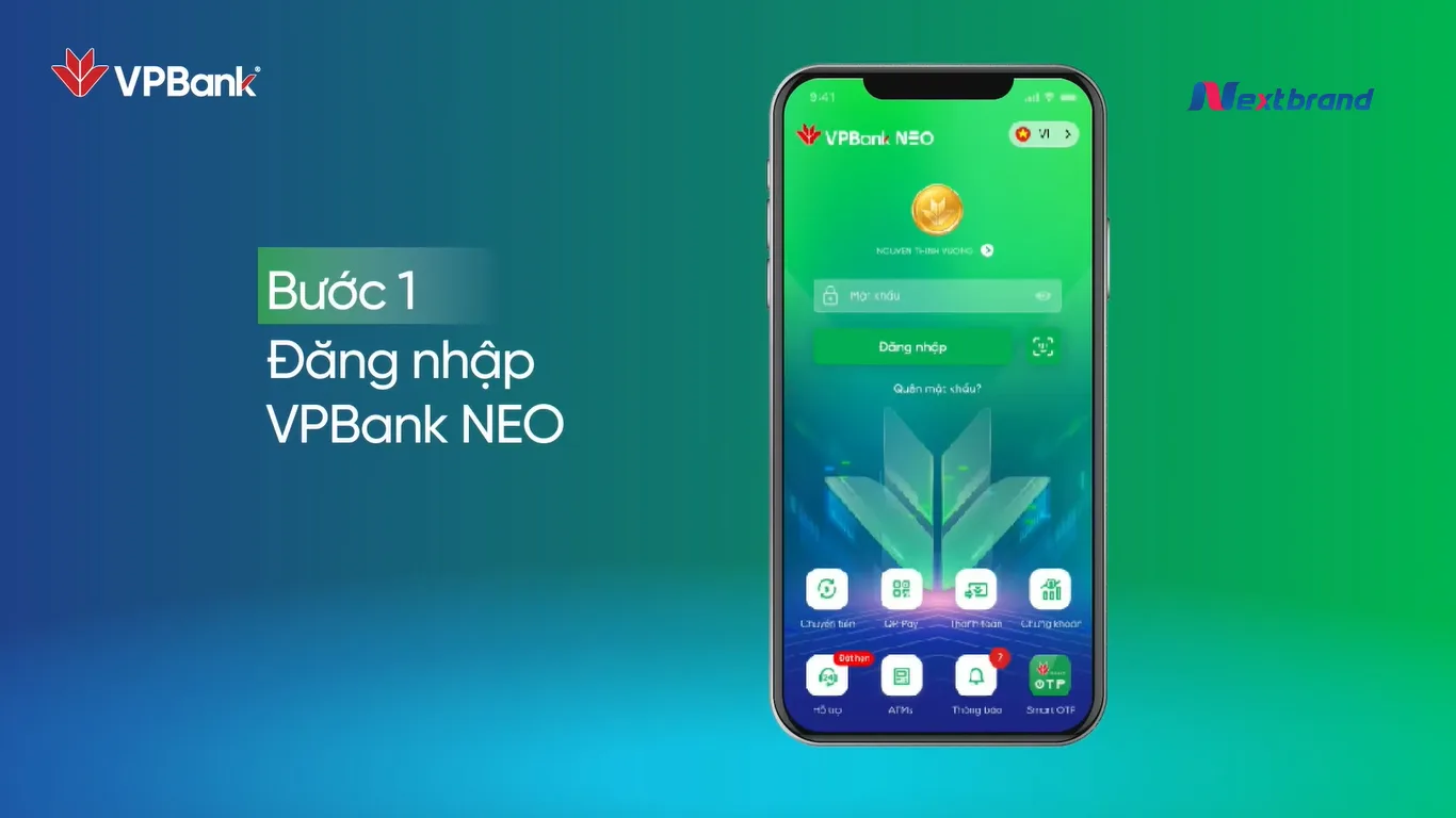 Khách hàng đăng nhập ứng dụng VPBank NEO Khách hàng đăng nhập ứng dụng VPBank NEO
