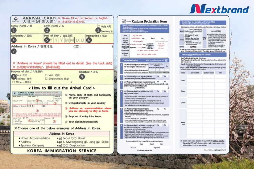 Hành khách điền đầy đủ thông tin khai báo trước khi nhập cảnh