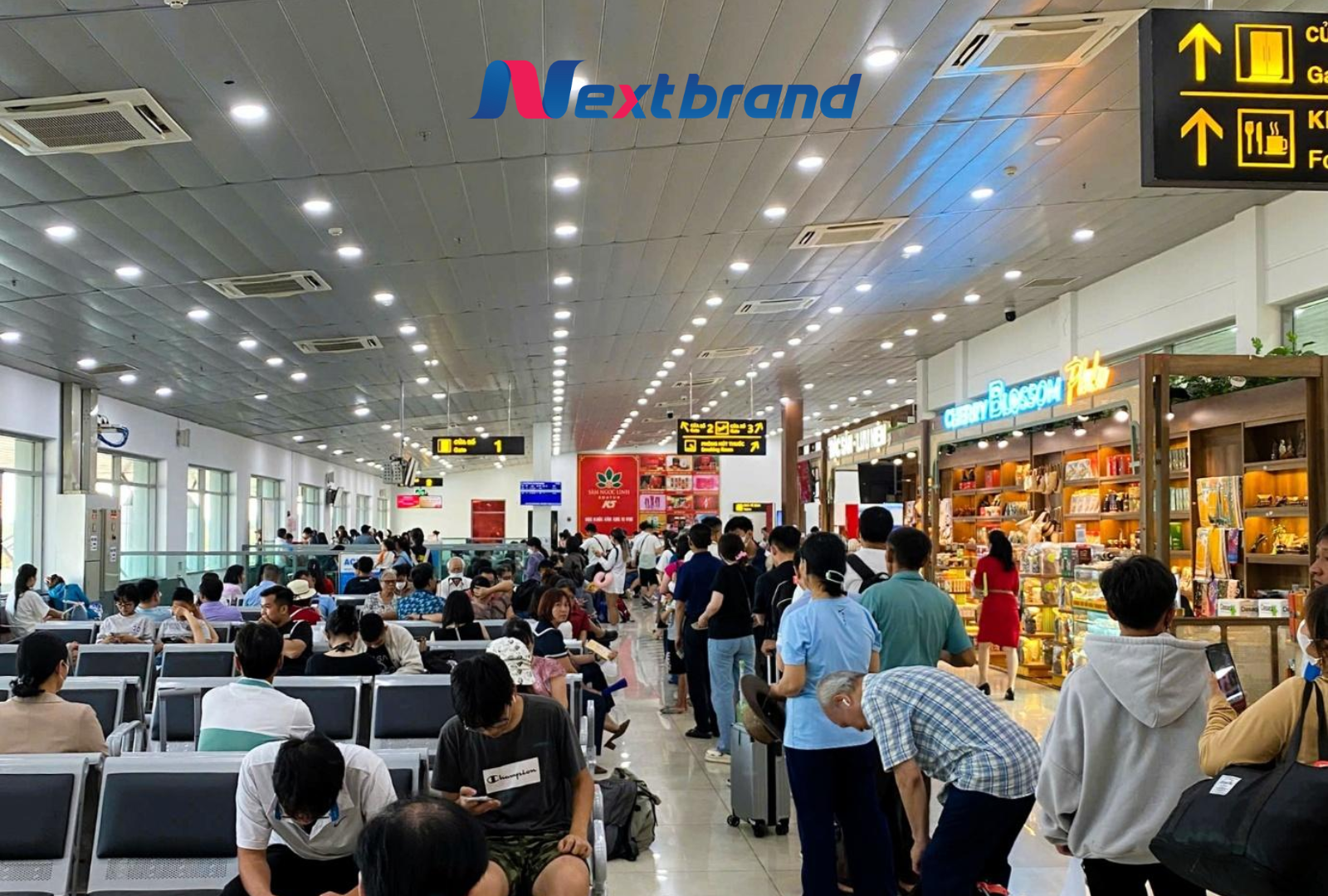 Khu vực phòng chờ ga đi của sân bay Khu vực phòng chờ ga đi của sân bay