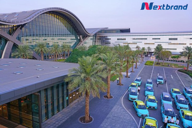 Di chuyển bằng xe taxi từ sân bay DOH về về trung tâm Doha