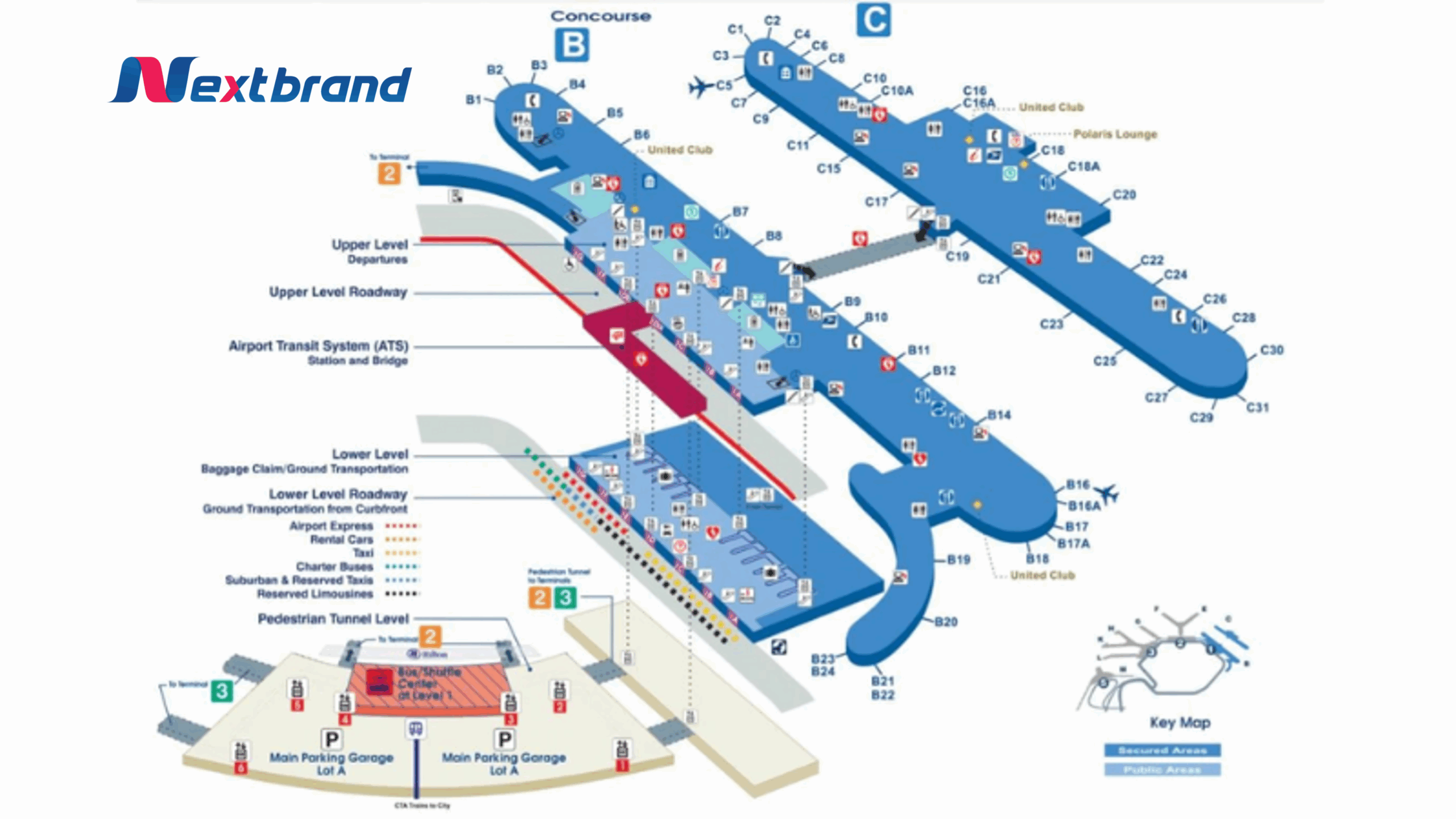 Nhà ga nội địa T1 sân bay ORD Nhà ga nội địa T1 sân bay ORD