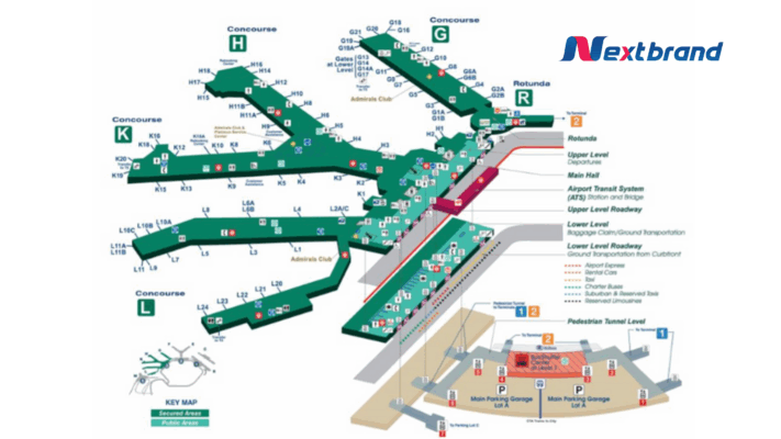 Ord Ats Map.pdf ORD là sân bay nào? Giải mã sân bay ORD chi tiết từ A - Z