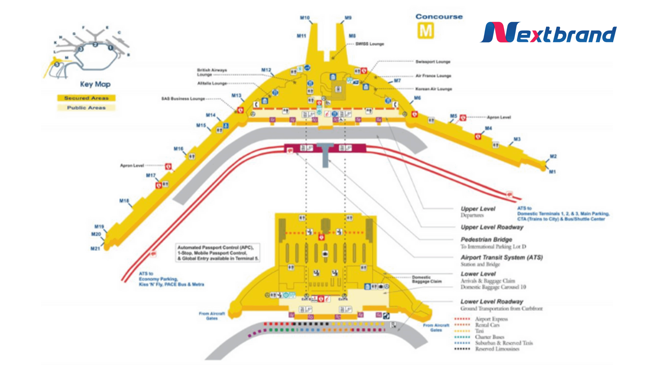Nhà ga quốc tế T5 sân bay ORD Nhà ga quốc tế T5 sân bay ORD