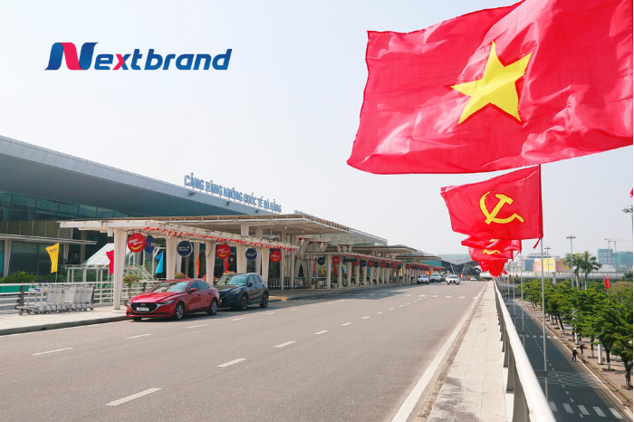 Khu vực lối ra vào đưa đón sân bay Đà Nẵng