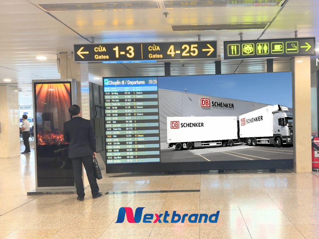 Quảng cáo sân bay ngày càng được nhiều doanh nghiệp logistics lựa chọn