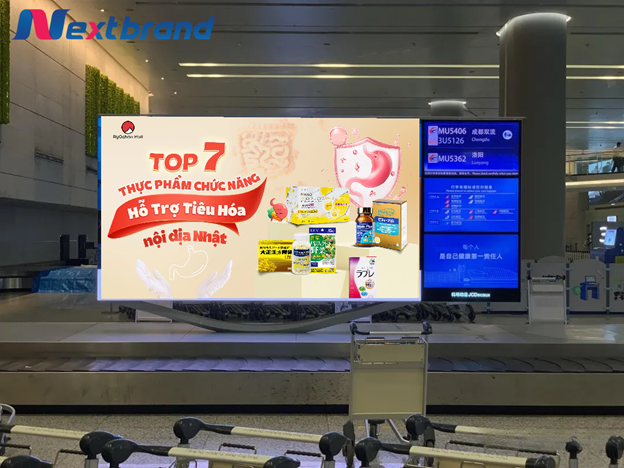 Quảng cáo sân bay cho thực phẩm chức năng mang lại nhiều lợi ích bền vững