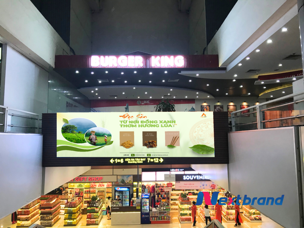 Quảng cáo sân bay cho đặc sản vùng miền qua màn hình LED Quảng cáo sân bay cho đặc sản vùng miền qua màn hình LED