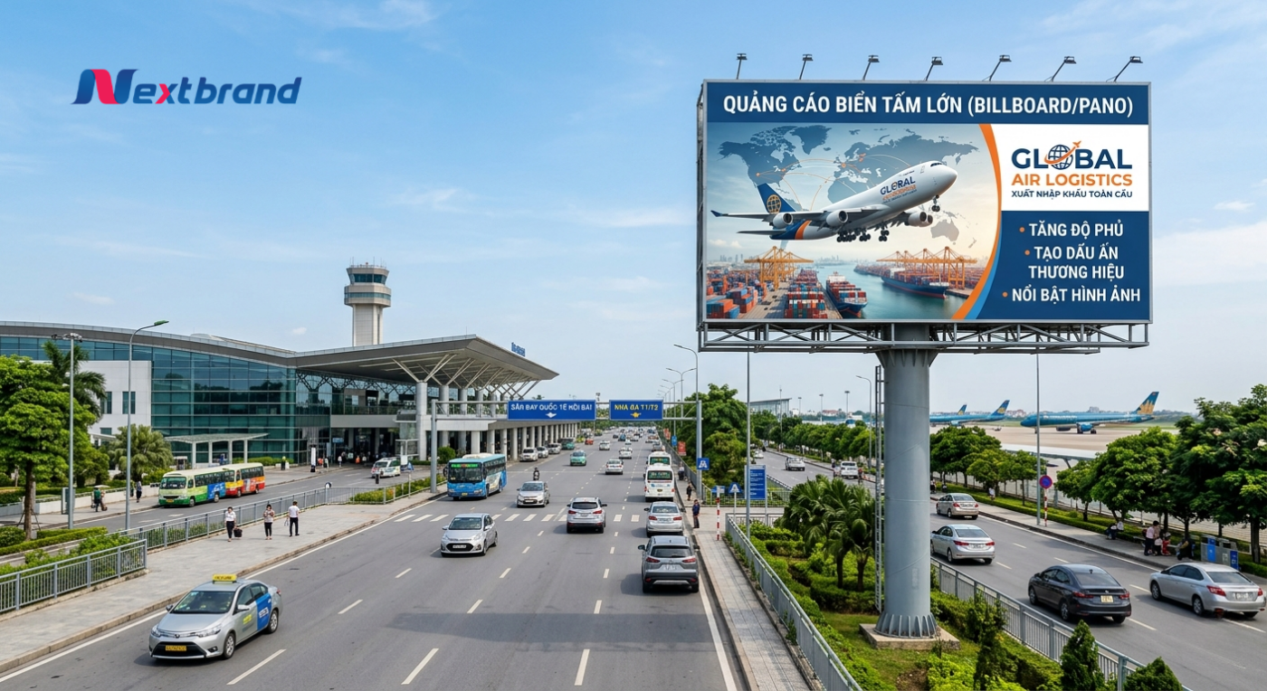 Quảng cáo sân bay cho xuất nhập khẩu trên Billboard