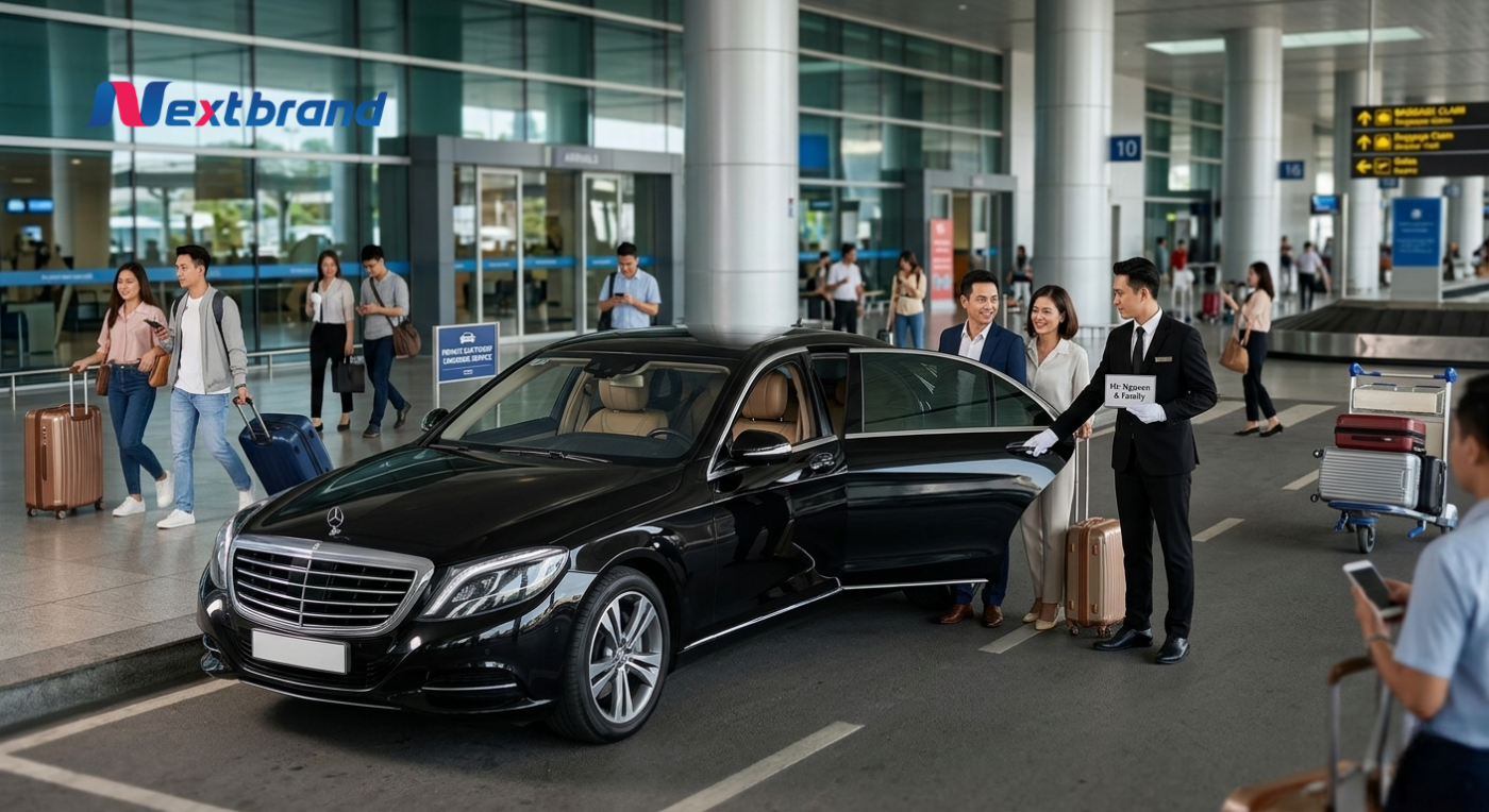 Di chuyển bằng xe thuê riêng