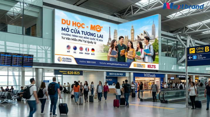 Quảng cáo sân bay cho du học thúc đẩy doanh số hiệu quả