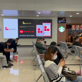 Hình thức quảng cáo màn hình LED tại sân bay Nội Bài