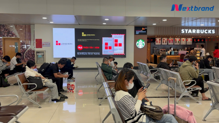 Hình thức quảng cáo màn hình LED tại sân bay Nội Bài