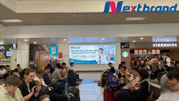 Màn hình LED quảng cáo sân bay cho bệnh viện tại phòng chờ