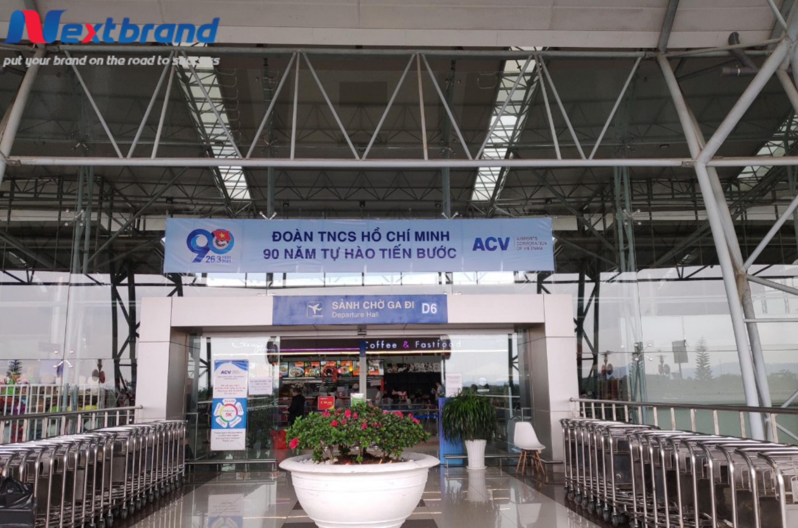 Ga đi D6 Quảng cáo tại sân bay Liên Khương giúp gia tăng hiệu quả truyền thông