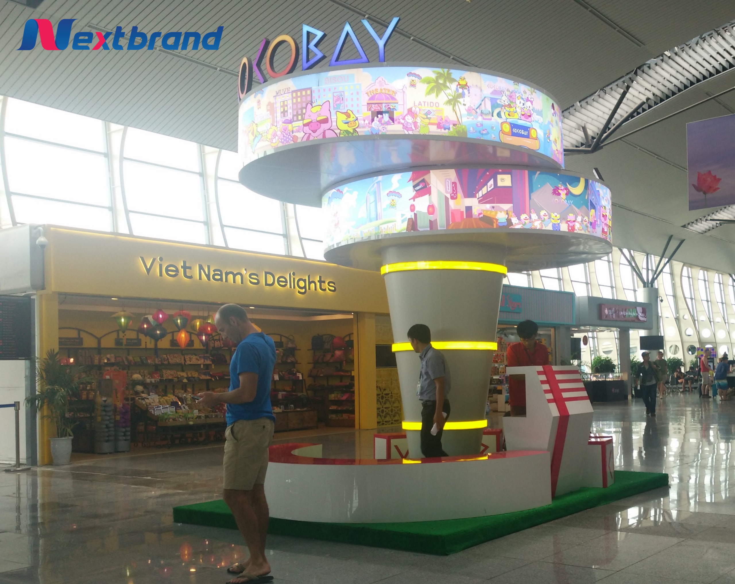 Quảng cáo với hình thức mô hình trưng bày tại sân bay